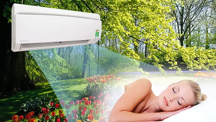Chế độ vận hành ban đêm trên máy lạnh Daikin tạo sự thoải mái cho người dùng suốt cả đêm, tránh cảm giác lạnh buốt