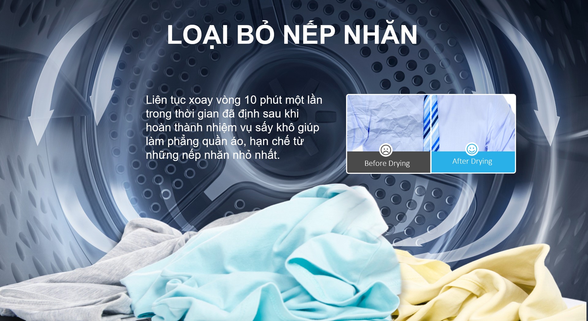 Máy sấy quần áo thông hơi Casper TD-72VWD 7.2kg