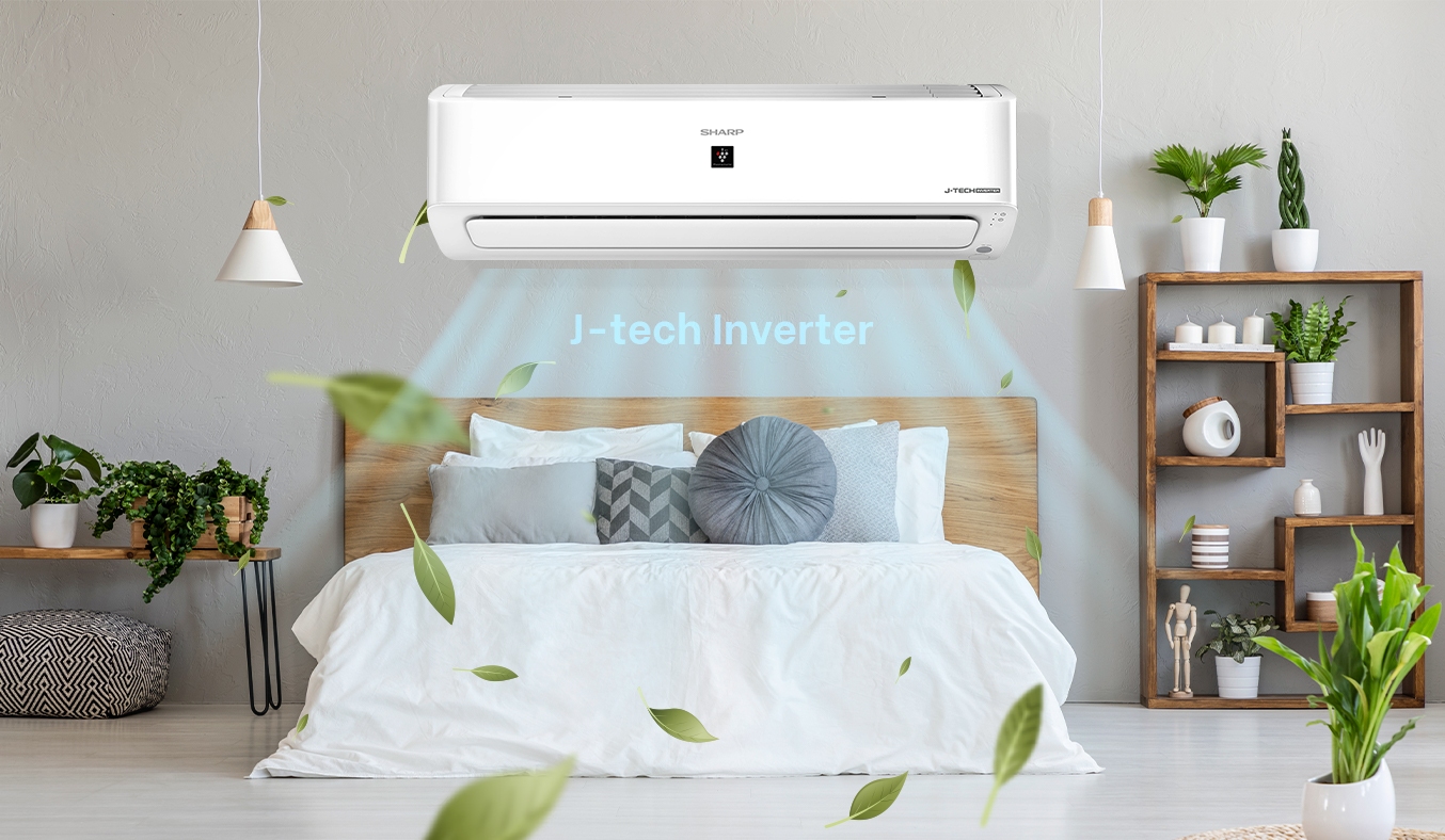 Máy lạnh Sharp Inverter 1 HP AH-XP13YMW - Công nghệ J-tech Inverter