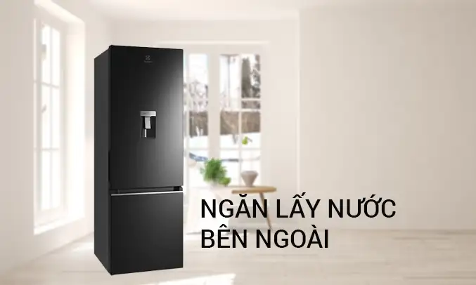 Tủ lạnh 2 cánh ngăn đá dưới Inveter UltimateTaste 300, 335L, EBB3742K-H Tủ lạnh Electrolux Inverter 335 lít EBB3742K-H